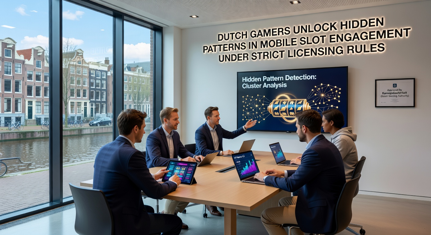 Grafiek die mobiele slot engagement patronen illustreert onder Nederlandse licentieregels