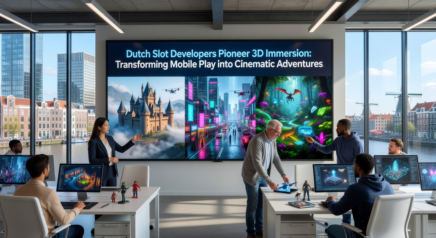 Dynamische 3D-animatie in een mobiel slot met cinematische effecten en meeslepende verhaallijnen