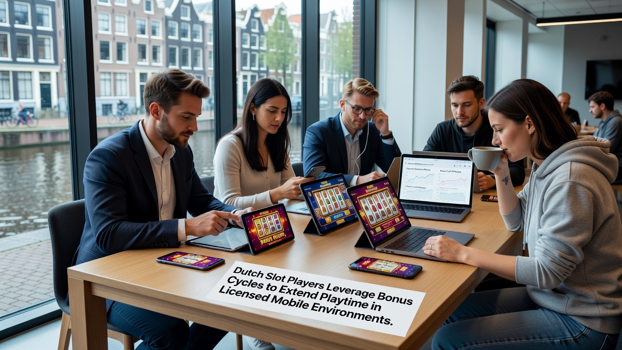 Mobiele interface met bonus tracking voor slotspelers