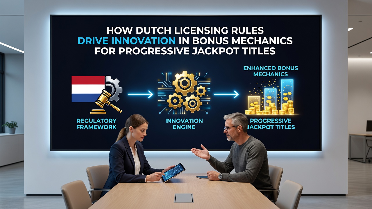 Illustratie van innovatieve bonusmechanismen in progressieve jackpot slots onder Nederlandse licentieregels