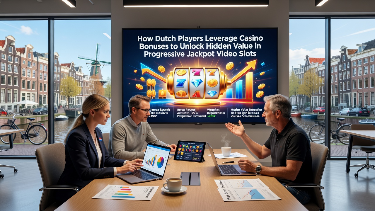 Progressieve jackpot slots interface met bonus indicatoren