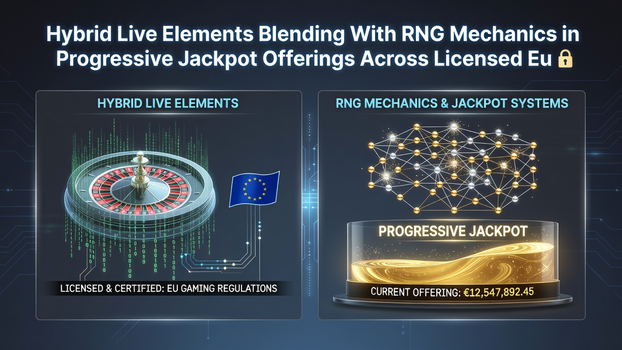 Progressieve jackpot met live en RNG combinatie op Europees platform