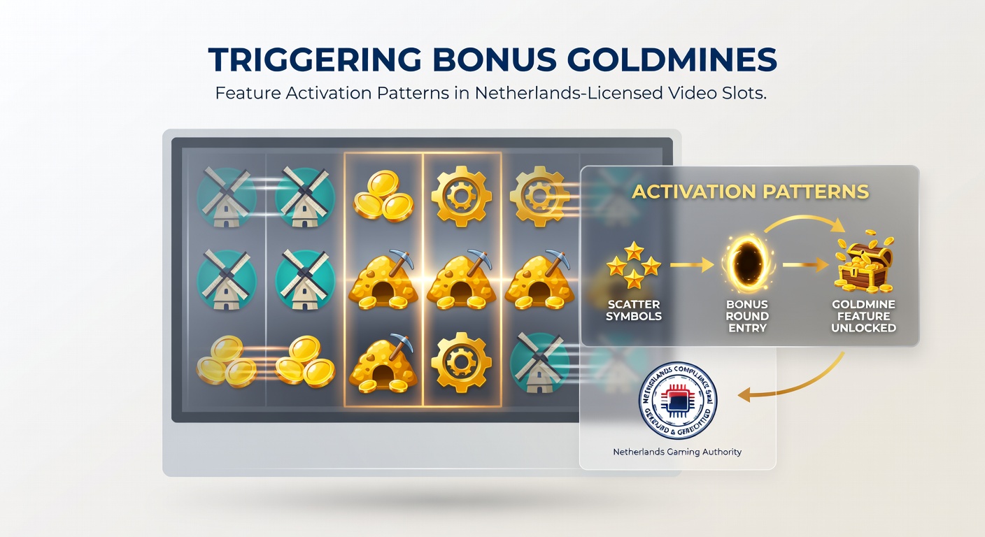 Grafiek met statistieken over bonusactivatiepercentages in Nederlandse videoslots, inclusief vergelijkingen tussen volatiliteitsniveaus